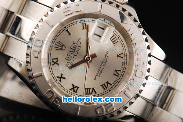 Rolex Datejust Automatic with Silver Dial and Roman Marking-Lady Size - Click Image to Close